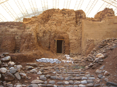18th century BC mud-brick gate at Tel Dan