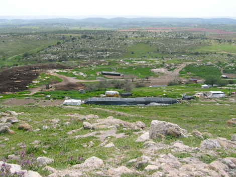 Beduin camp below Gath and the Shephelah