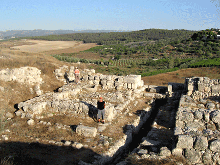 Solomonic Iron Age gate at Tel Gezer, 2009