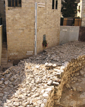 Hezekiah's Broad Wall in Jerusalem's Jewish Quarter