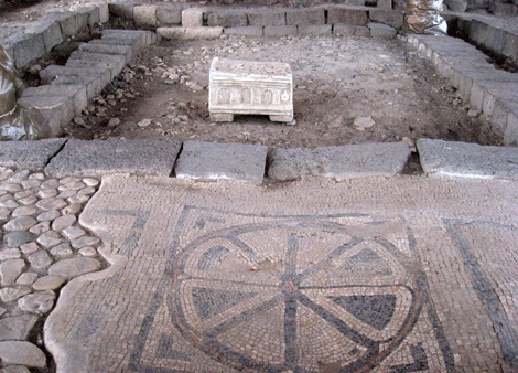 Mosaic found in first century AD Magdala synagogue