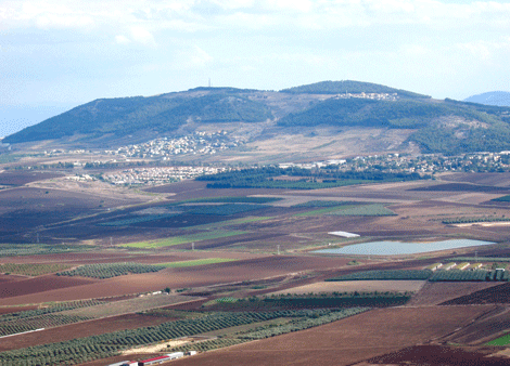 The Jezreel Valley as seen from the Nazareth Precipice
