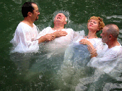 Baptism in the River Jordan