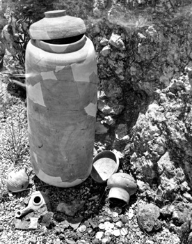 2,000-year-old earthenware jar 2,000-year-old earthenware jar
