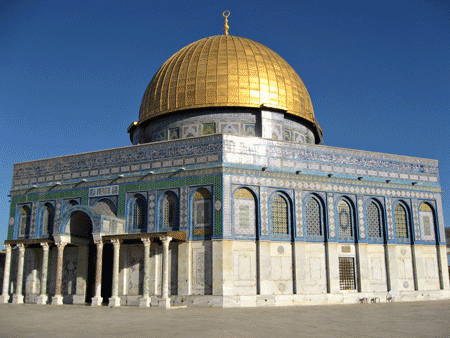 One of my favorite photos, view of the Dome of the Rock on Mount Moriah