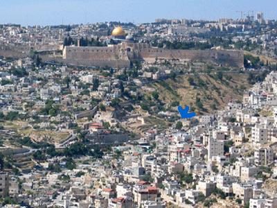 City of David and the beginning of Hezekieh's Tunnel