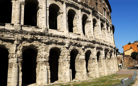 Theater of Marcellus in Rome which could accommodate thousands of spectators Theater of Marcellus in Rome which could accommodate thousands of spectators