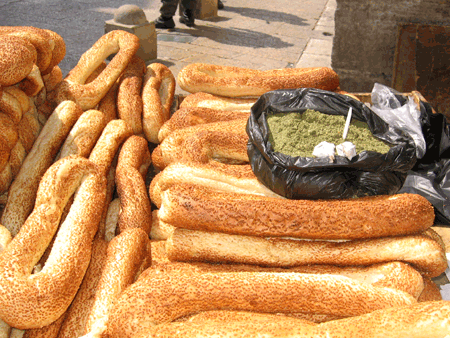 Hyssop spices the oblong sesame seed rolls we call bagele Hyssop spices the oblong sesame seed rolls we call bagele