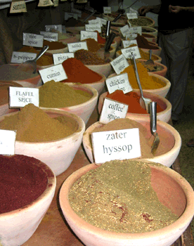 Assortment of spices sold in Jerusalem's Old City market Assortment of spices sold in Jerusalem's Old City market