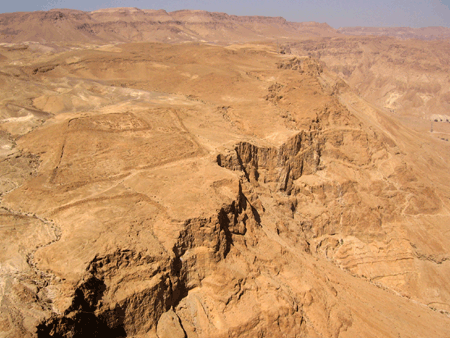 View from Masada's northern palace View from Masada's northern palace