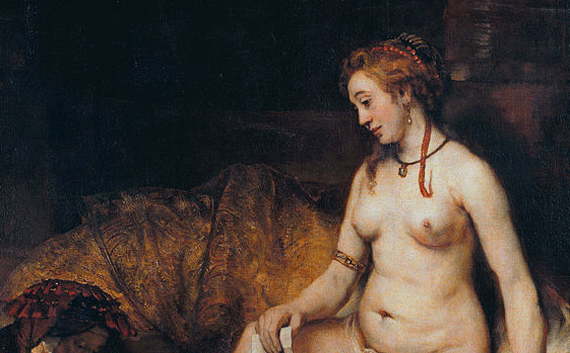 Rembrandt's Bathsheba holding a note from David Rembrandt's Bathsheba holding a note from David