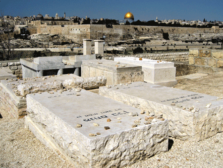 Menachem Begin's grave on the Mount of Olives, facing the Temple Mount Menachem Begin's grave on the Mount of Olives, facing the Temple Mount