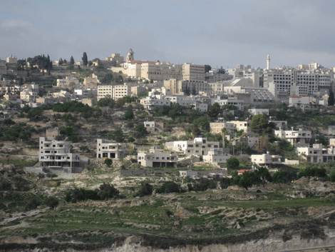 Bethlehem as seen from the east from shepherds fields