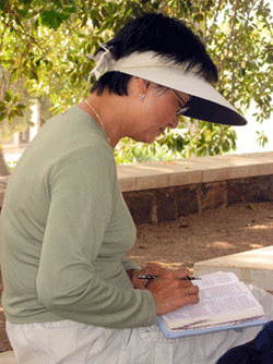 Reading the Sermon on the Mount at the Mount of Beatitudes