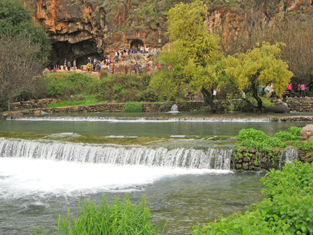 Caesarea Philippi, also known as Banyas, was once dedicated to Pan Caesarea Philippi, also known as Banyas, was once dedicated to Pan