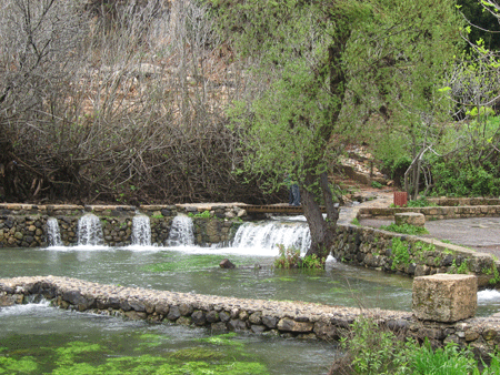 Caesarea Philippi also called Banyas in late winter Late winter in Caesarea Philippi also called Banyas