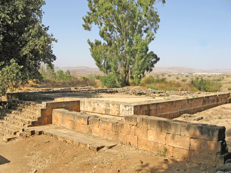 Altar at Dan where golden calf once stood