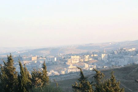 Bethlehem from Tel Ramat Rahel Bethlehem from Tel Ramat Rahel
