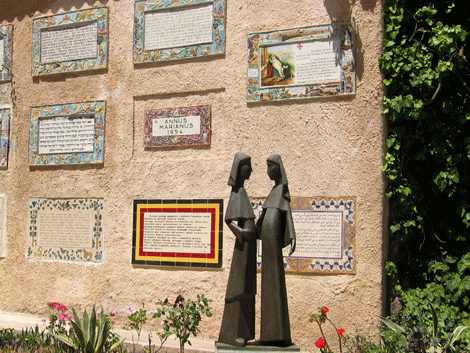 Courtyard of the Visitation Church