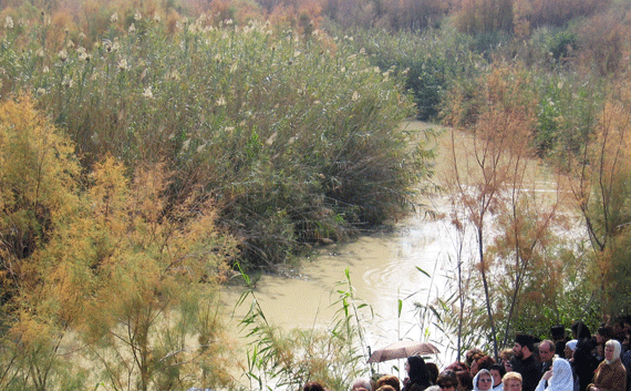 Probably site of John the Baptist's ministry by the River Jordan Probably site of John the Baptist's ministry by the River Jordan