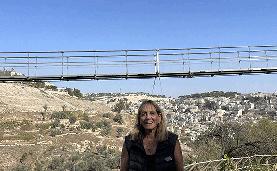In the Valley of Ben Hinnom --Gehenna -- with the Mt of Olives in the background In the Valley of Ben Hinnom --Gehenna -- with the Mt of Olives in the background