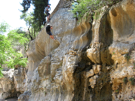 Rappelling down into the Valley of Ben Hinnom Rappelling down into the Valley of Ben Hinnom