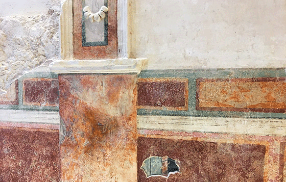 Fresco and stuccowork in the theater's Royal Room