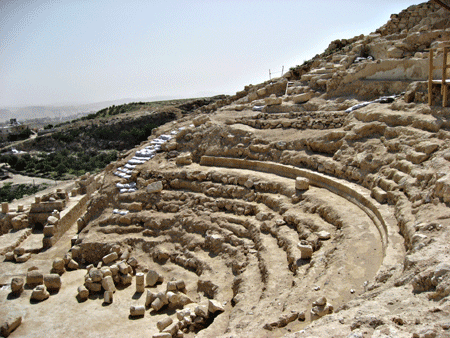 Previously unknown theater at Herodion faces Bethlehem Previously unknown theater at Herodion faces Bethlehem