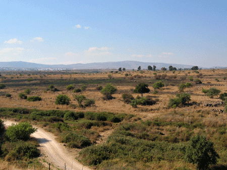 View from Dan to the west, towards Abel Beit Maacah View from Dan to the west, towards Abel Beit Maacah