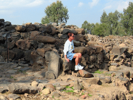 Dr. Jimmy Albright by the Iron Age city gate Dr. Jimmy Albright by the Iron Age city gate