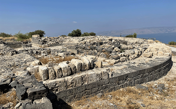 Northern wall of the Odeon -- a small theater for poetry reading Northern wall of the Odeon -- a small theater for poetry reading