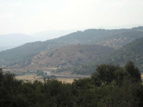 Socoh and the Hebron Hills as seen from Khirbet Kheiyafa Socoh and the Hebron Hills as seen from Khirbet Kheiyafa