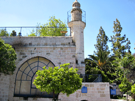 A mosque stands over Mary's spring in Ein Karem