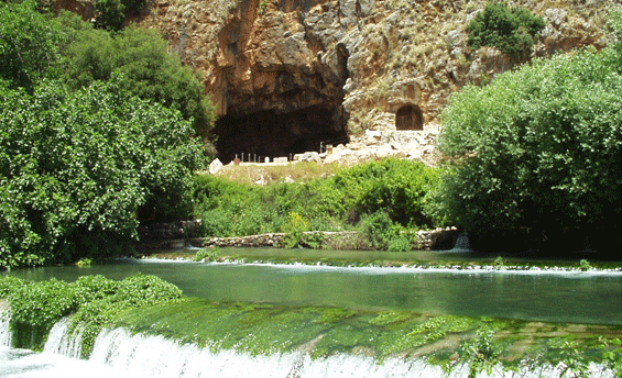 This cave above the Jordan springs became a revered site of Pan worship