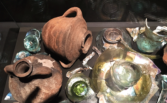 Artifacts used by Pan worshippers at Caesarea Philippi