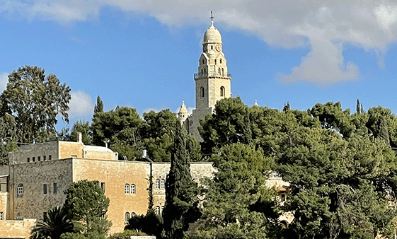 Mount Zion where archeologist Sir Flinders Petrie was buried in 1942