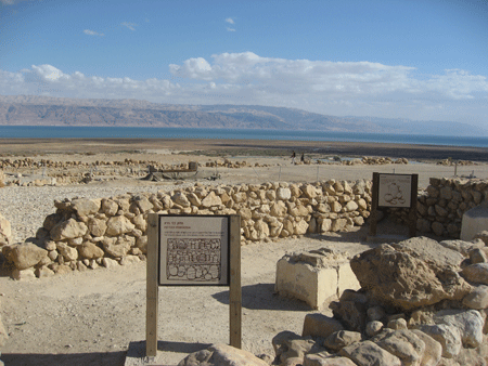 View of the Essenes' kitchen at Qumran