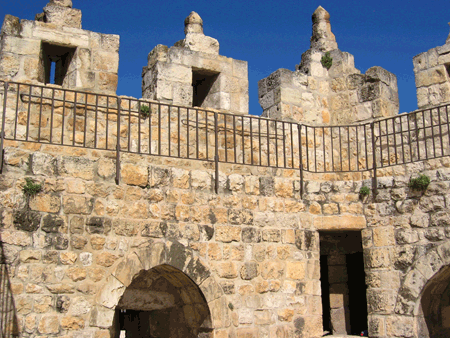 Ramparts Walk above the Damascus Gate Ramparts Walk above the Damascus Gate