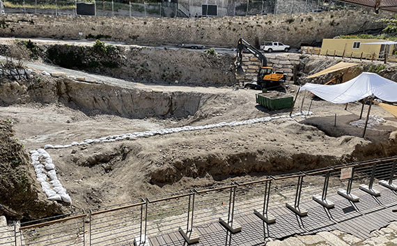 In April 2023 --  Beginning the exciting excavation to expose the entire Pool of Siloam