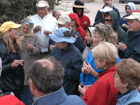 Reciting the Pilgrim's Prayer on arrival in Jerusalem