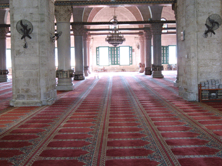The Al Aqsa Mosque, originally built in 711 The Al Aqsa Mosque, originally built in 711