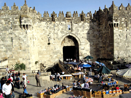 Damascus Gate in Jerusalem's Old City Damascus Gate in Jerusalem's Old City