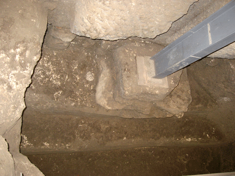 Mikveh where 4 Roman period coins were found Mikveh where 4 Roman period coins were found