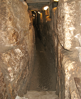Underground Herodion period drainage channel Underground Herodion period drainage channel