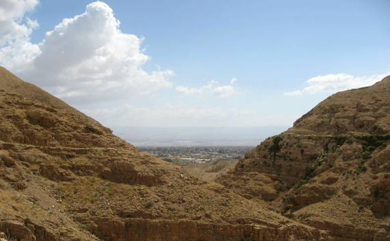 First view of New Testament Jericho