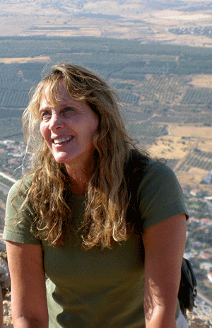 Gila Yudkin on Mount Arbel Gila Yudkin on Mount Arbel