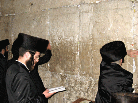 Friday afternoon at the Western Wall Friday afternoon at the Western Wall