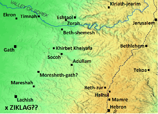 Is Ziklag to be located at Khirbet a-Ra'i near Lachish Is Ziklag to be located at Khirbet a-Ra'i near Lachish